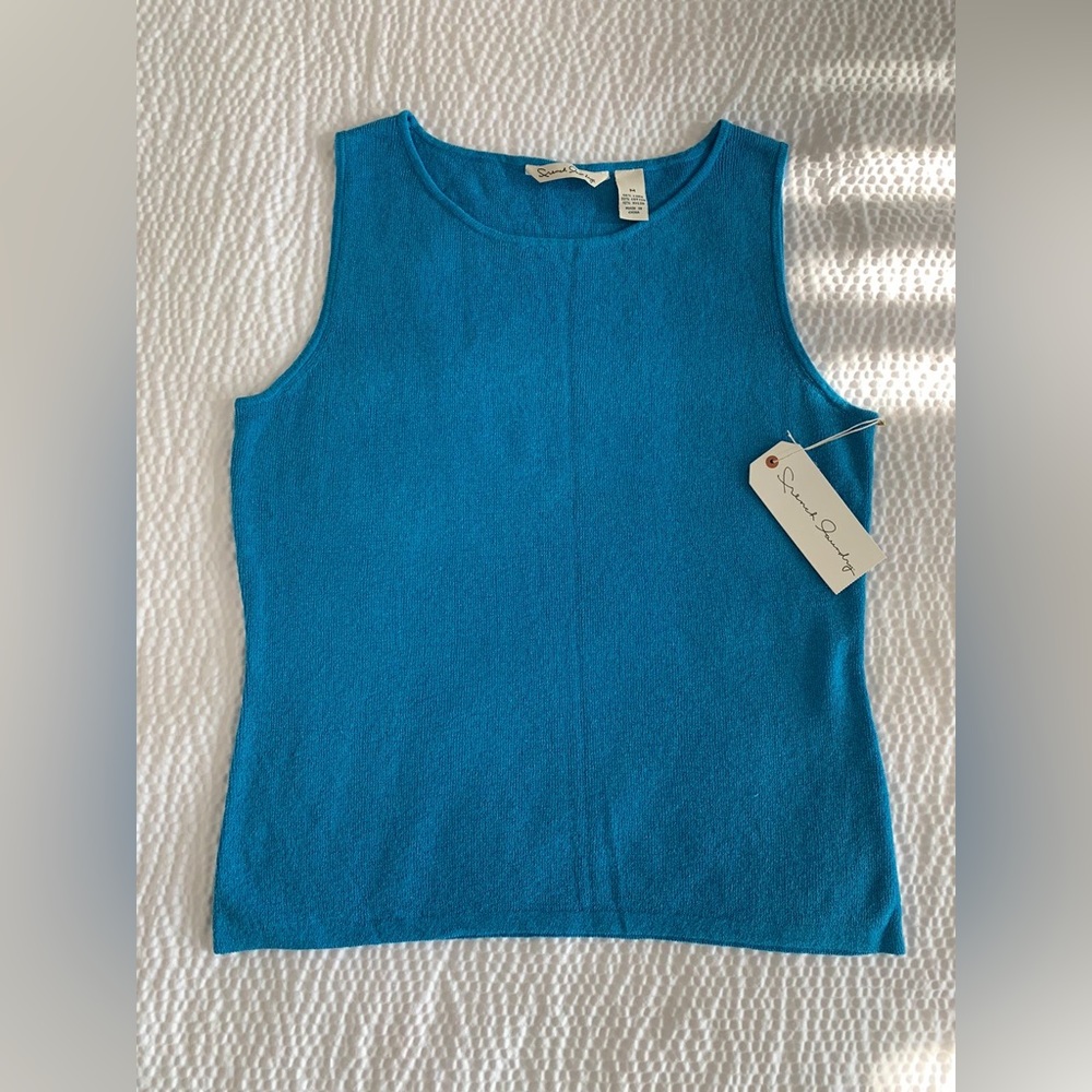 French Laundry Tank Top Blue new with tags Size M